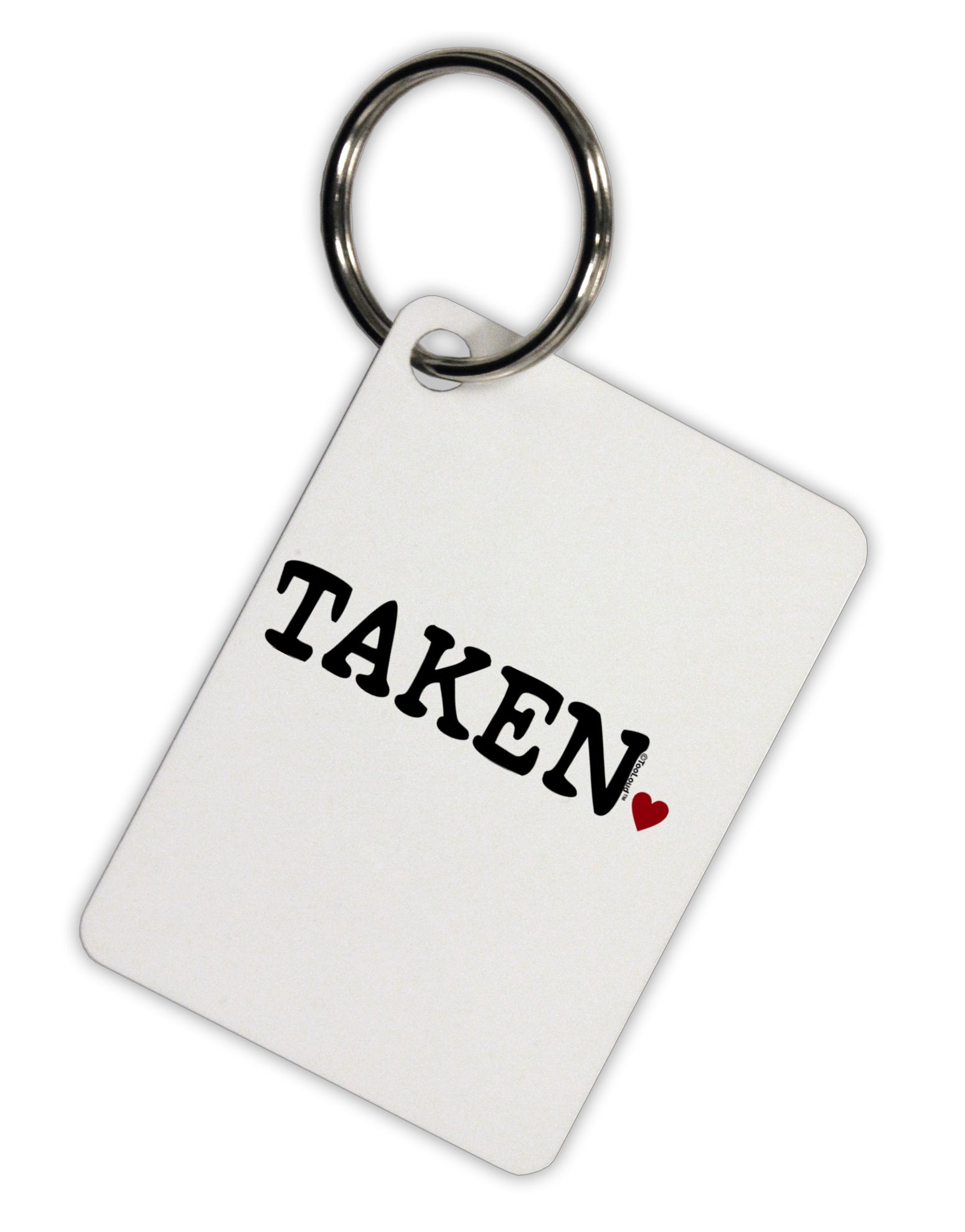 Taken Aluminum Keyring Tag by TooLoud-Keyring-TooLoud-White-Davson Sales