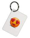 Heart Eye Emoji Aluminum Keyring Tag-Keyring-TooLoud-White-Davson Sales