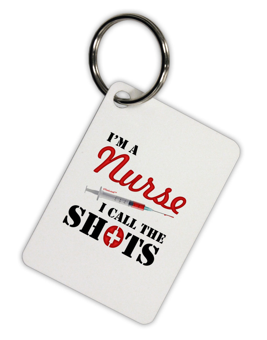 Nurse - Call The Shots Aluminum Keyring Tag-Keyring-TooLoud-White-Davson Sales