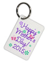 Happy Mother's Day (CURRENT YEAR) Aluminum Keyring Tag by TooLoud-Keyring-TooLoud-White-Davson Sales