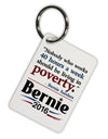 Bernie on Jobs and Poverty Aluminum Keyring Tag-Keyring-TooLoud-White-Davson Sales
