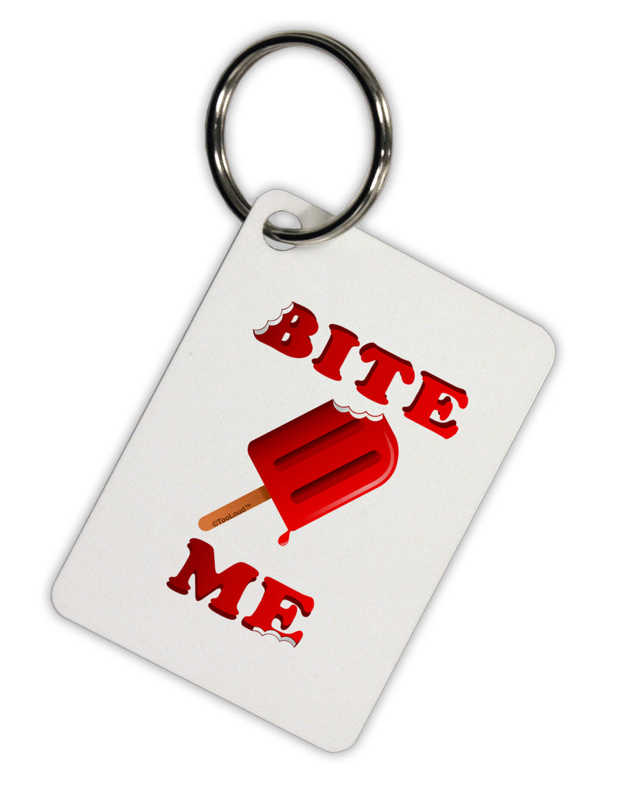 Bite Me Ice Cream Aluminum Keyring Tag-Keyring-TooLoud-White-Davson Sales