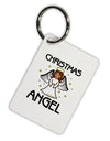 Christmas Angel Aluminum Keyring Tag-Keyring-TooLoud-White-Davson Sales