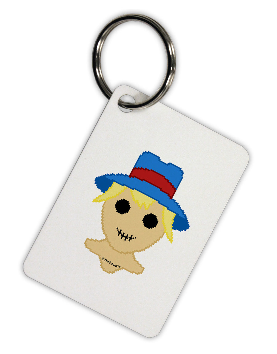 Cute Pixel Scarecrow Aluminum Keyring Tag-Keyring-TooLoud-White-Davson Sales