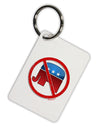 Distressed No Republicans Sign Aluminum Keyring Tag-Keyring-TooLoud-White-Davson Sales