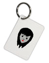 Cute Pixel Vampire Female Aluminum Keyring Tag-Keyring-TooLoud-White-Davson Sales