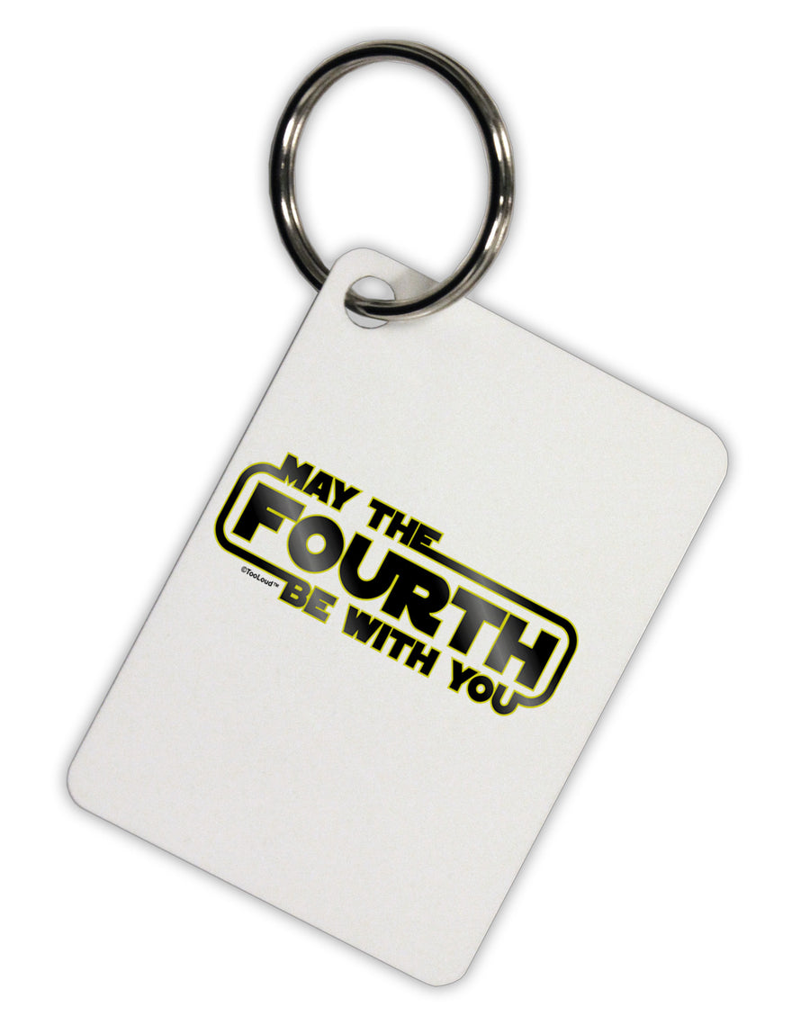 May The Fourth Be With You Aluminum Keyring Tag-Keyring-TooLoud-White-Davson Sales