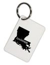 Louisiana - United States Shape Aluminum Keyring Tag-Keyring-TooLoud-White-Davson Sales