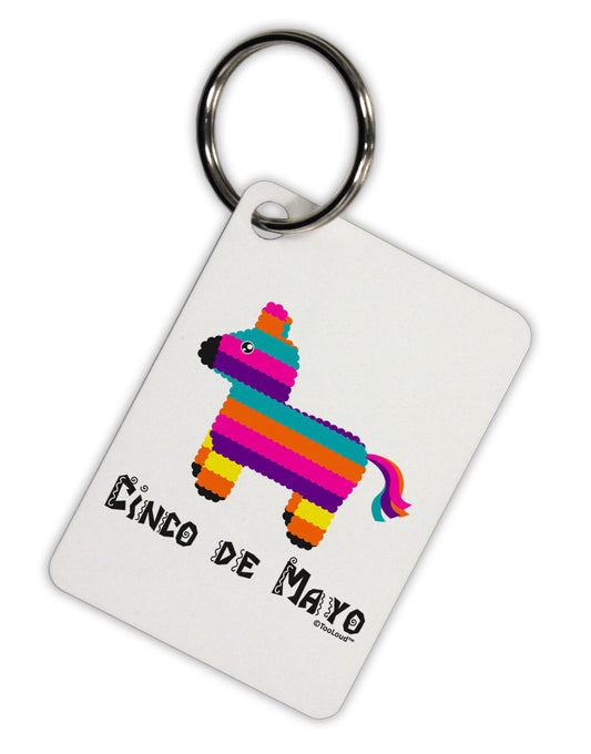 Colorful Pinata Design - Cinco de Mayo Aluminum Keyring Tag by TooLoud-Keyring-TooLoud-White-Davson Sales