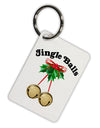 Jingle Balls with Text Aluminum Keyring Tag-Keyring-TooLoud-White-Davson Sales