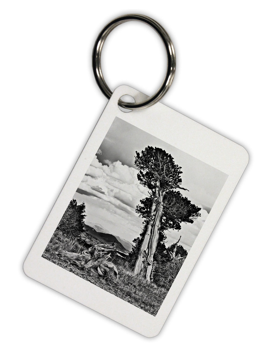 Colorado Landscape Monochrome Aluminum Keyring Tag-Keyring-TooLoud-White-Davson Sales