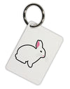 Cute Bunny Rabbit Easter Aluminum Keyring Tag-Keyring-TooLoud-White-Davson Sales