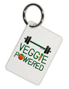 Veggie Powered Aluminum Keyring Tag-Keyring-TooLoud-White-Davson Sales