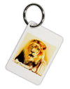 Lion Watercolor 4 Aluminum Keyring Tag-Keyring-TooLoud-White-Davson Sales