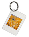 Blue Bird in Yellow Aluminum Keyring Tag-Keyring-TooLoud-White-Davson Sales