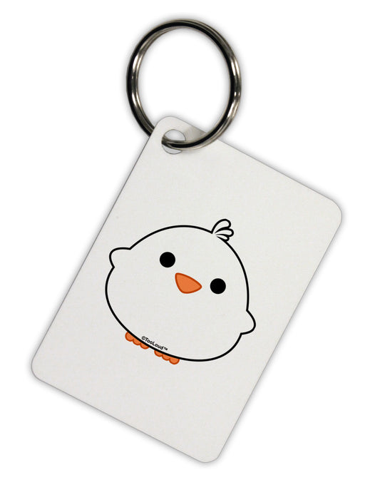 Cute Little Chick - White Aluminum Keyring Tag by TooLoud-Keyring-TooLoud-White-Davson Sales