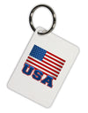 TooLoud USA Flag Aluminum Keyring Tag-Keyring-TooLoud-White-Davson Sales