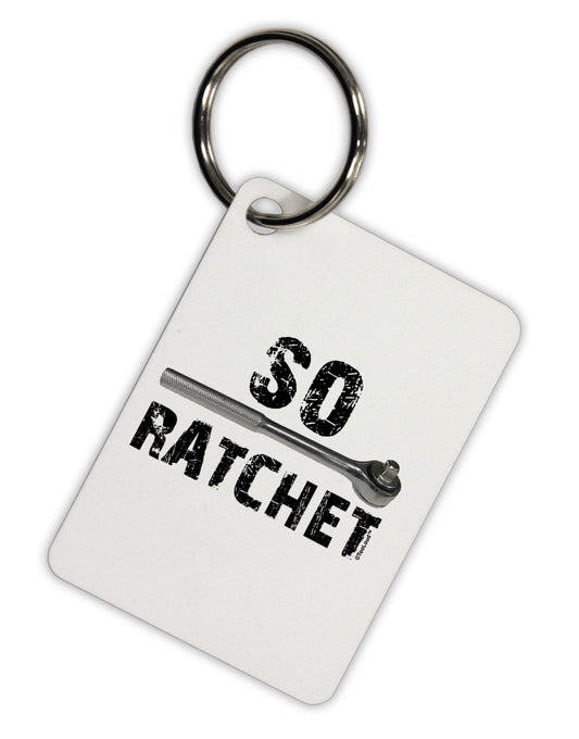 So Ratchet Aluminum Keyring Tag-Keyring-TooLoud-White-Davson Sales