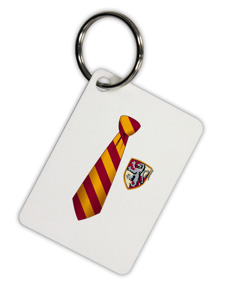 Wizard Tie Red and Yellow Aluminum Keyring Tag-Keyring-TooLoud-White-Davson Sales
