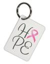 Hope - Breast Cancer Awareness Ribbon Aluminum Keyring Tag-Keyring-TooLoud-White-Davson Sales