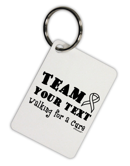 Personalized Team -Name- Walking for a Cure Aluminum Keyring Tag-Keyring-TooLoud-White-Davson Sales