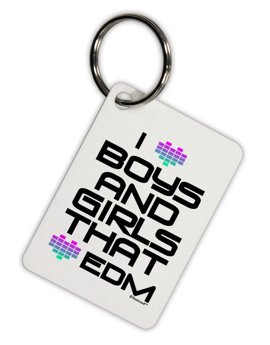 I Heart Boys and Girls That Heart EDM Aluminum Keyring Tag-Keyring-TooLoud-White-Davson Sales