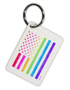 American Pride - Rainbow Flag Aluminum Keyring Tag-Keyring-TooLoud-White-Davson Sales