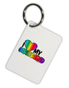 I Heart My Girlfriend - Rainbow Aluminum Keyring Tag-Keyring-TooLoud-White-Davson Sales