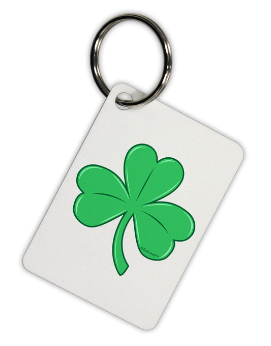 Shamrock Vector Design Aluminum Keyring Tag by TooLoud-Keyring-TooLoud-White-Davson Sales