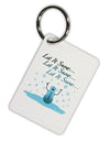 Let It Snow Happy Snowman Aluminum Keyring Tag-Keyring-TooLoud-White-Davson Sales