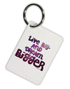 Live Big & Dream Bigger Aluminum Keyring Tag-Keyring-TooLoud-White-Davson Sales