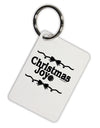 Christmas Joy BnW Aluminum Keyring Tag-Keyring-TooLoud-White-Davson Sales