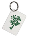 Celtic Knot 4 Leaf Clover St Patricks Aluminum Keyring Tag-Keyring-TooLoud-White-Davson Sales