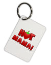 Hot Mama Chili Heart Aluminum Keyring Tag-Keyring-TooLoud-White-Davson Sales