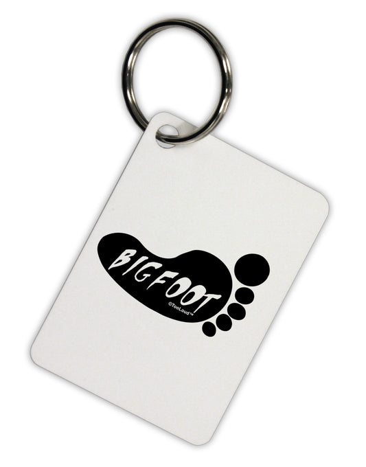 Bigfoot Aluminum Keyring Tag by TooLoud-Keyring-TooLoud-White-Davson Sales