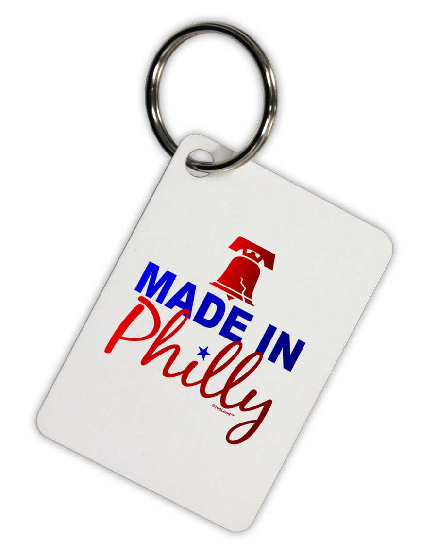 Made In Philly Aluminum Keyring Tag-Keyring-TooLoud-White-Davson Sales