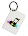 Paint Music Note Aluminum Keyring Tag-Keyring-TooLoud-White-Davson Sales