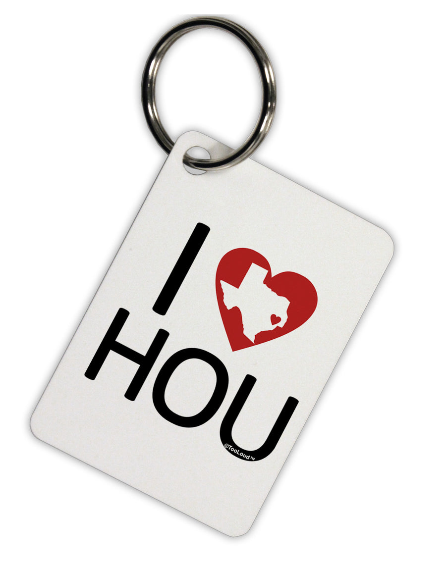 I Heart Houston Aluminum Keyring Tag-Keyring-TooLoud-Davson Sales