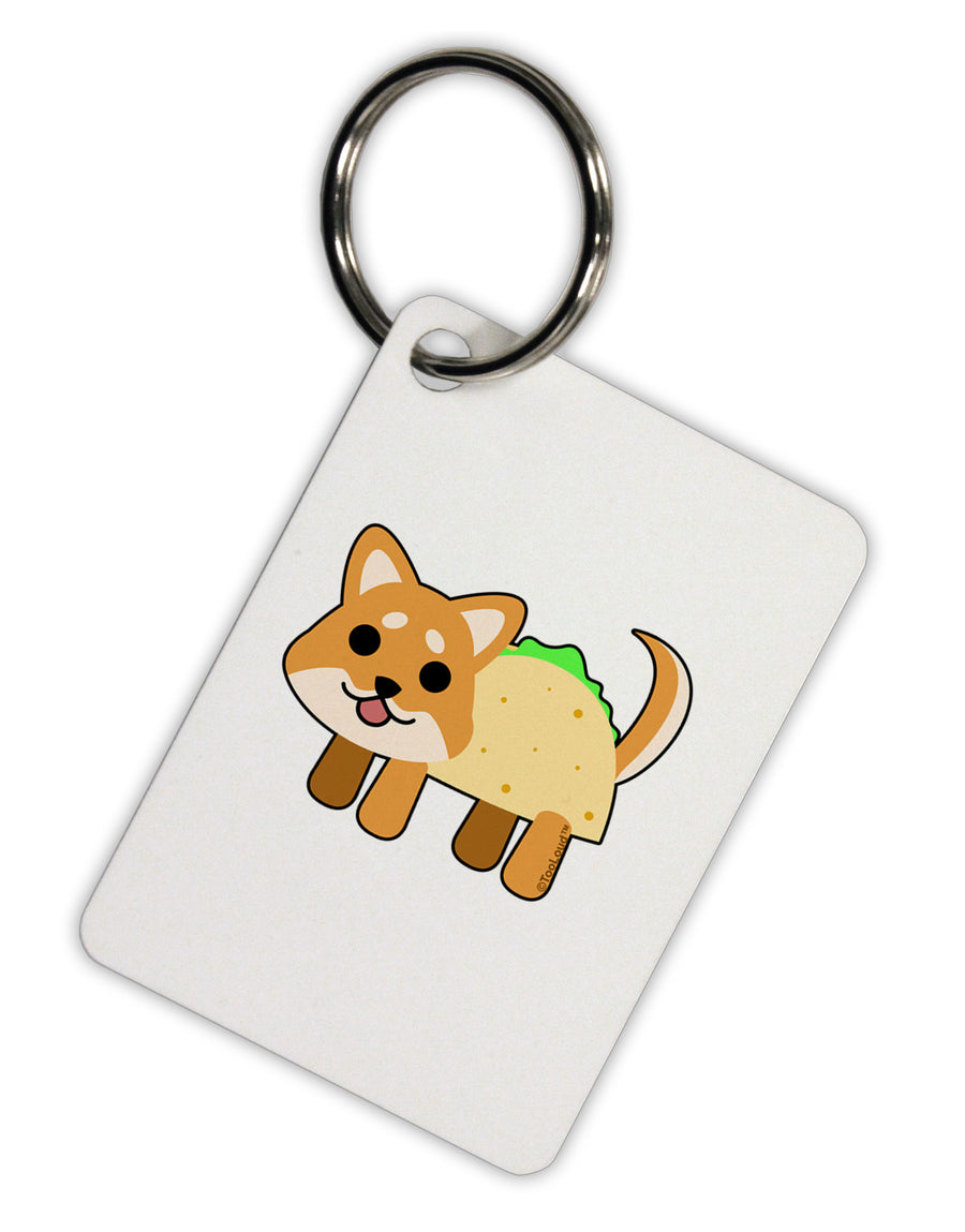 Cute Taco Dog Aluminum Keyring Tag-Keyring-TooLoud-White-Davson Sales