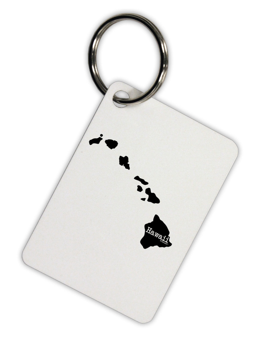 Hawaii - United States Shape Aluminum Keyring Tag-Keyring-TooLoud-White-Davson Sales