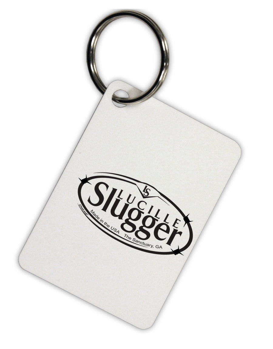 Lucille Slugger Logo Aluminum Keyring Tag by TooLoud-Keyring-TooLoud-Davson Sales