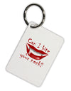 Bite your neck Aluminum Keyring Tag-Keyring-TooLoud-White-Davson Sales