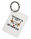 Daddy's Lil Reindeer Boy Aluminum Keyring Tag-Keyring-TooLoud-White-Davson Sales