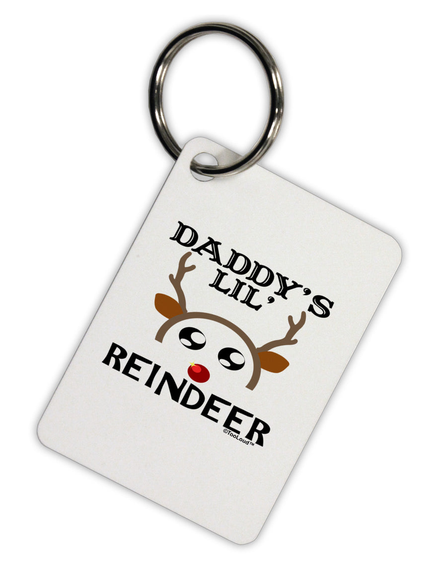 Daddy's Lil Reindeer Boy Aluminum Keyring Tag-Keyring-TooLoud-White-Davson Sales