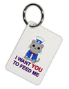 Patriotic Cat I Want You Aluminum Keyring Tag by TooLoud-Keyring-TooLoud-White-Davson Sales