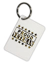 Proud Veteran Camo Aluminum Keyring Tag-Keyring-TooLoud-White-Davson Sales