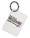 Yes I am a Mechanic Girl Aluminum Keyring Tag-Keyring-TooLoud-White-Davson Sales