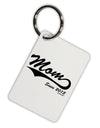 Mom Since (Your Year) Design Aluminum Keyring Tag by TooLoud-Keyring-TooLoud-White-Davson Sales