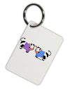 Cute Pair of Sweater Cows Aluminum Keyring Tag-Keyring-TooLoud-White-Davson Sales