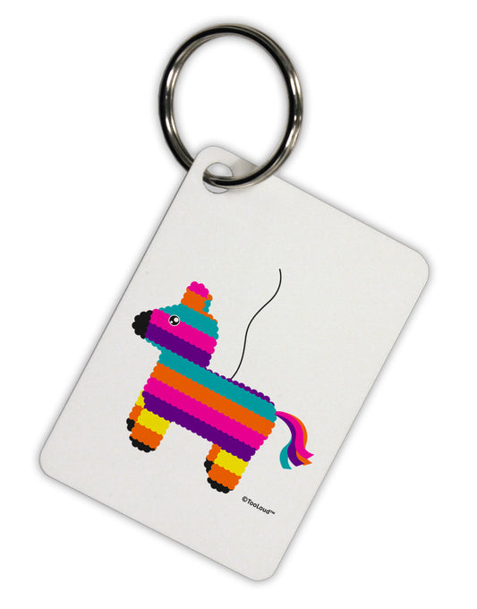 Colorful Hanging Pinata Design Aluminum Keyring Tag by TooLoud-Keyring-TooLoud-White-Davson Sales